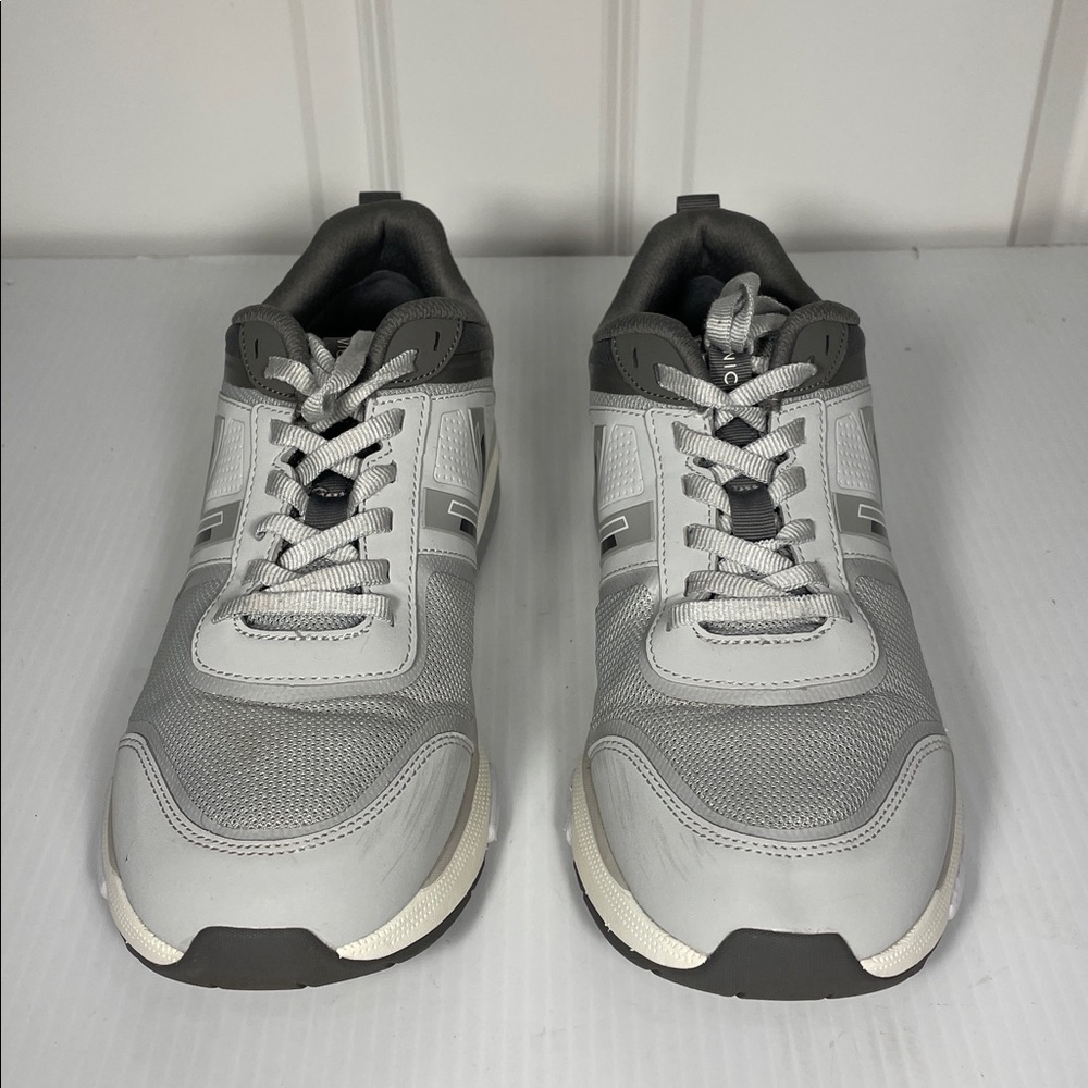 Vionic Women’s Walk Strider Walking Sneaker Size 11 Gray Lace Up Leather Mesh - Picture 4 of 15